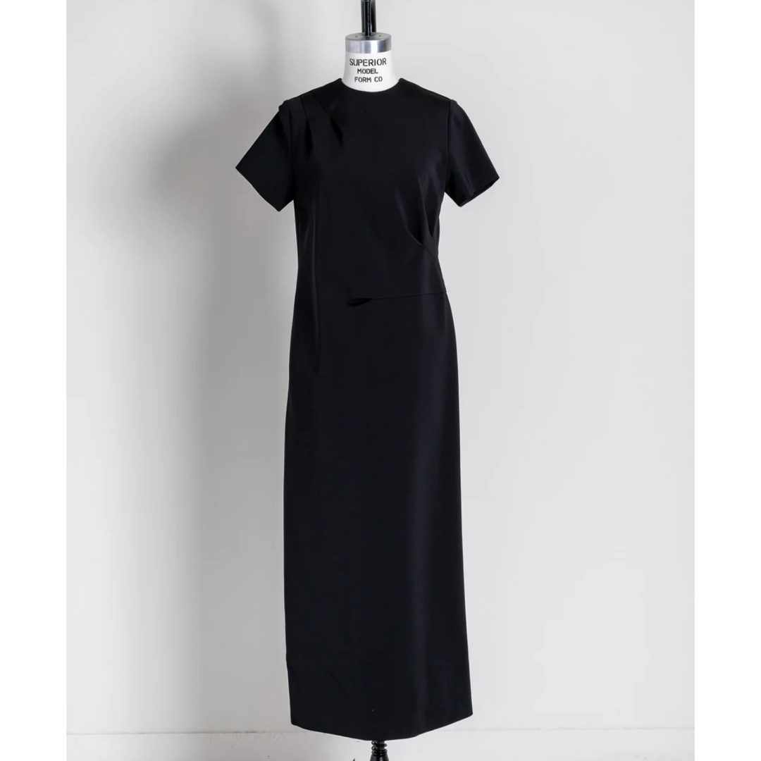 deres 9th draping dress black サイズ1 レディースのワンピース(ロングワンピース/マキシワンピース)の商品写真