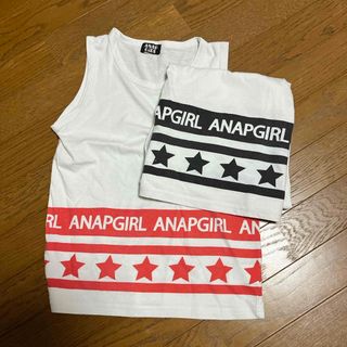 ANAP GiRL - キッズ　ANAP  ノースリーブシャツ　2枚セット　Sサイズ