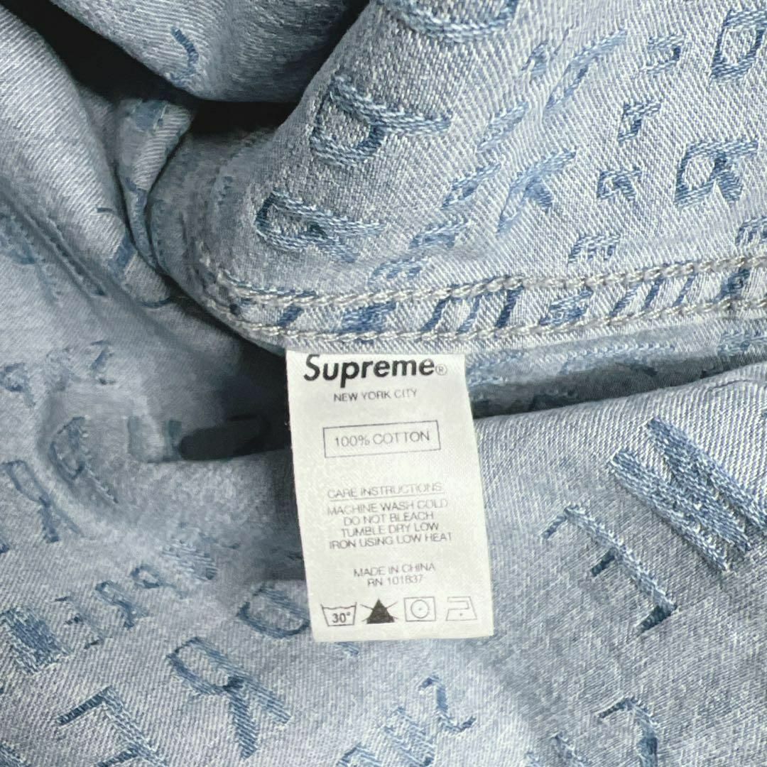 Supreme(シュプリーム)の【入手困難!!】シュプリーム ✈︎デニムシャツ 刺繍 長袖シャツ ゆるだぼ メンズのトップス(Tシャツ/カットソー(七分/長袖))の商品写真