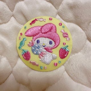 サンリオ(サンリオ)の新品 サンリオキャラクターズ 刺繍 缶バッジ マイメロディ マイメロ 限定(キャラクターグッズ)