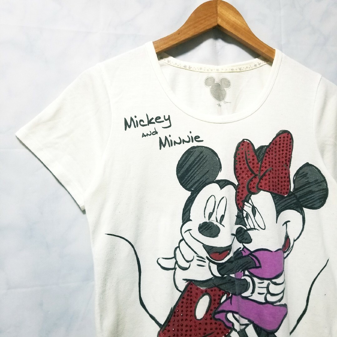 Disney(ディズニー)のミニーマウス　ミッキーマウス　古着　Tシャツ　Mickey Mouse レディースのトップス(Tシャツ(半袖/袖なし))の商品写真