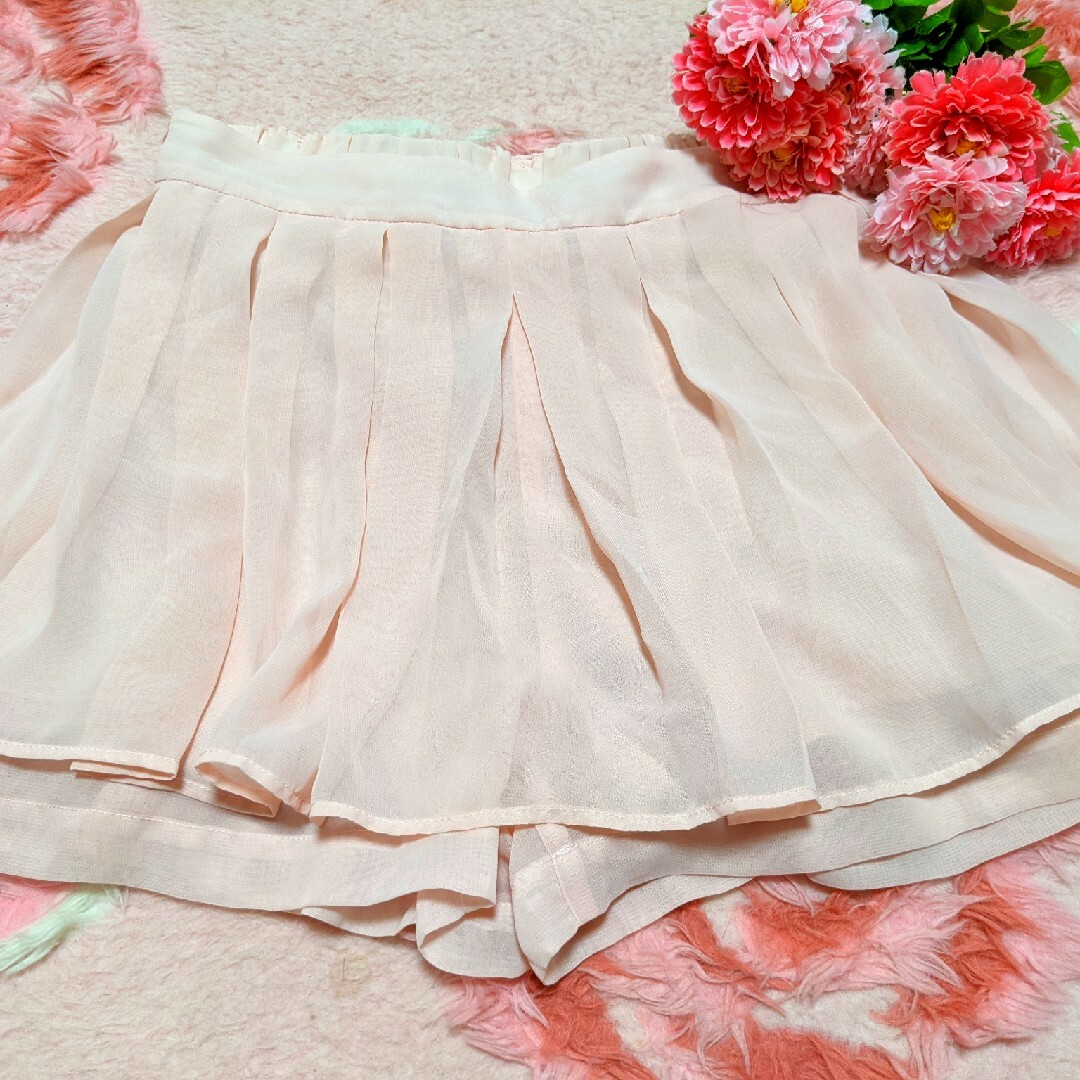 LIZ LISA(リズリサ)のリズリサ❤夢展望❤ピンク❤サラサラ❤シフォン❤フリフリ❤ミニ❤スカート レディースのスカート(ミニスカート)の商品写真