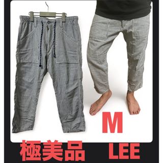 リー(Lee)の美品　LEE リー　ヒッコリー　ベイカーイージーパンツ  クロップドパンツ　M(ワークパンツ/カーゴパンツ)