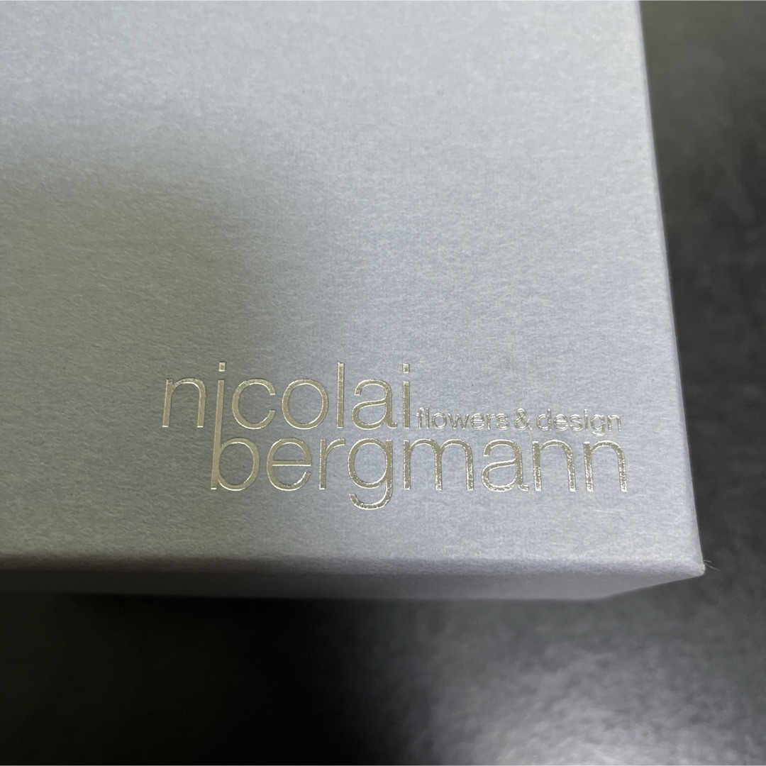 nicolai bergmann(ニコライバーグマン)のニコライバーグマン　プリザーブドフラワーボックス　青 ハンドメイドのフラワー/ガーデン(ドライフラワー)の商品写真