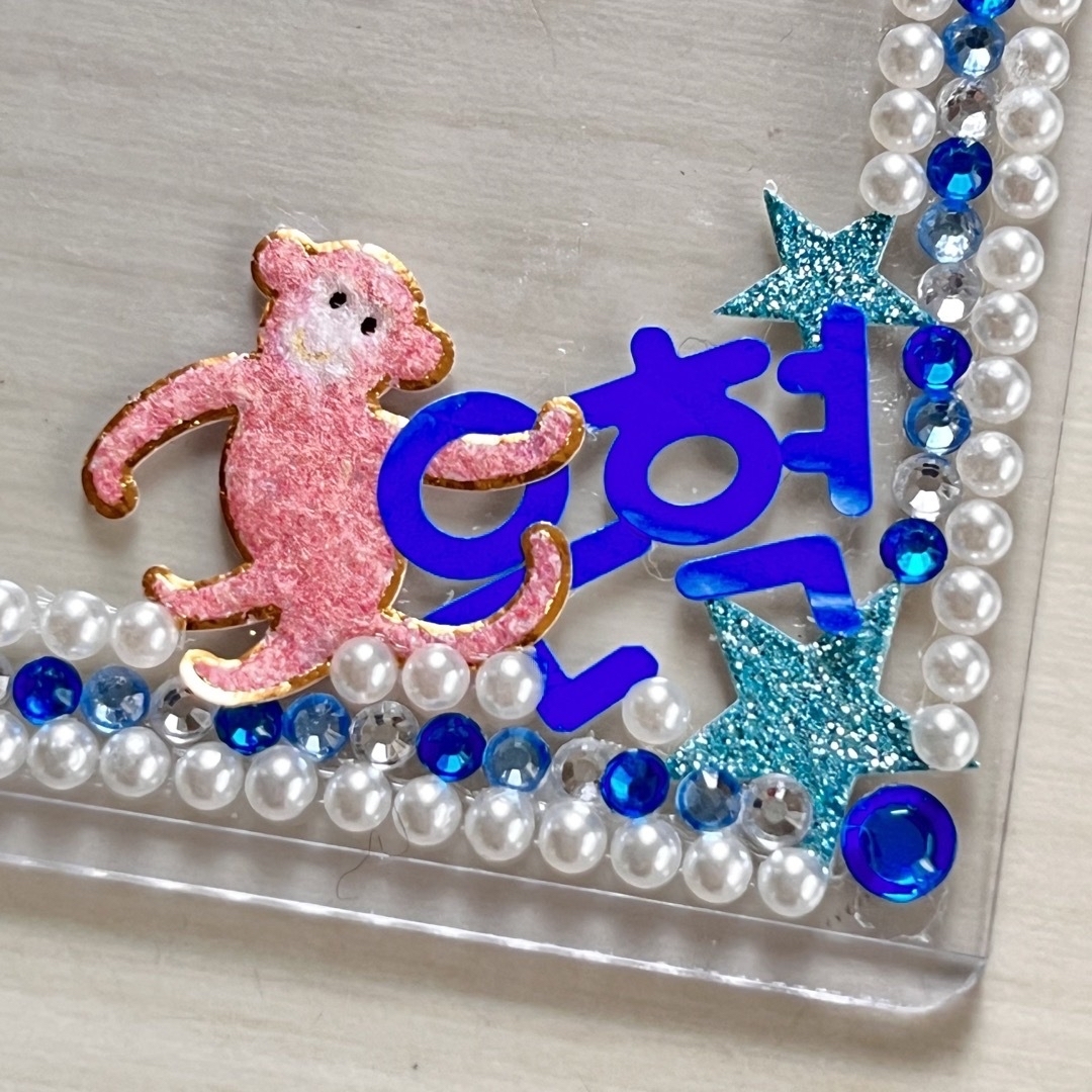 SUPER JUNIOR(スーパージュニア)のSUPER JUNIOR ウニョク ハンドメイド トレカケース 硬質ケース エンタメ/ホビーのタレントグッズ(アイドルグッズ)の商品写真