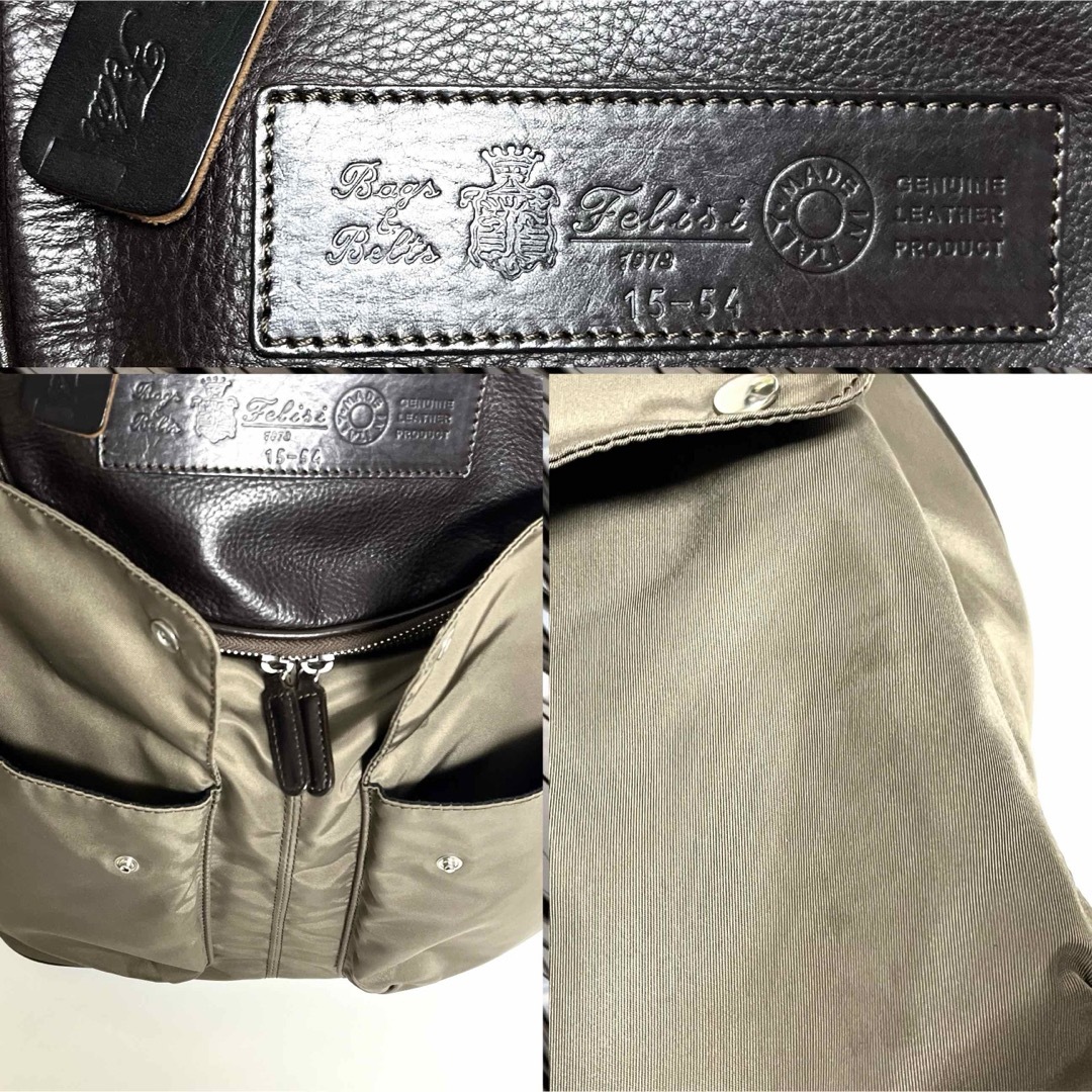 Felisi(フェリージ)のFelisi SORRISO バックパック 15/54 DS+LD オリーブ メンズのバッグ(バッグパック/リュック)の商品写真