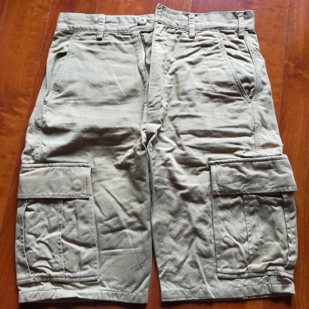 ベージュハーフパンツ メンズのパンツ(ショートパンツ)の商品写真