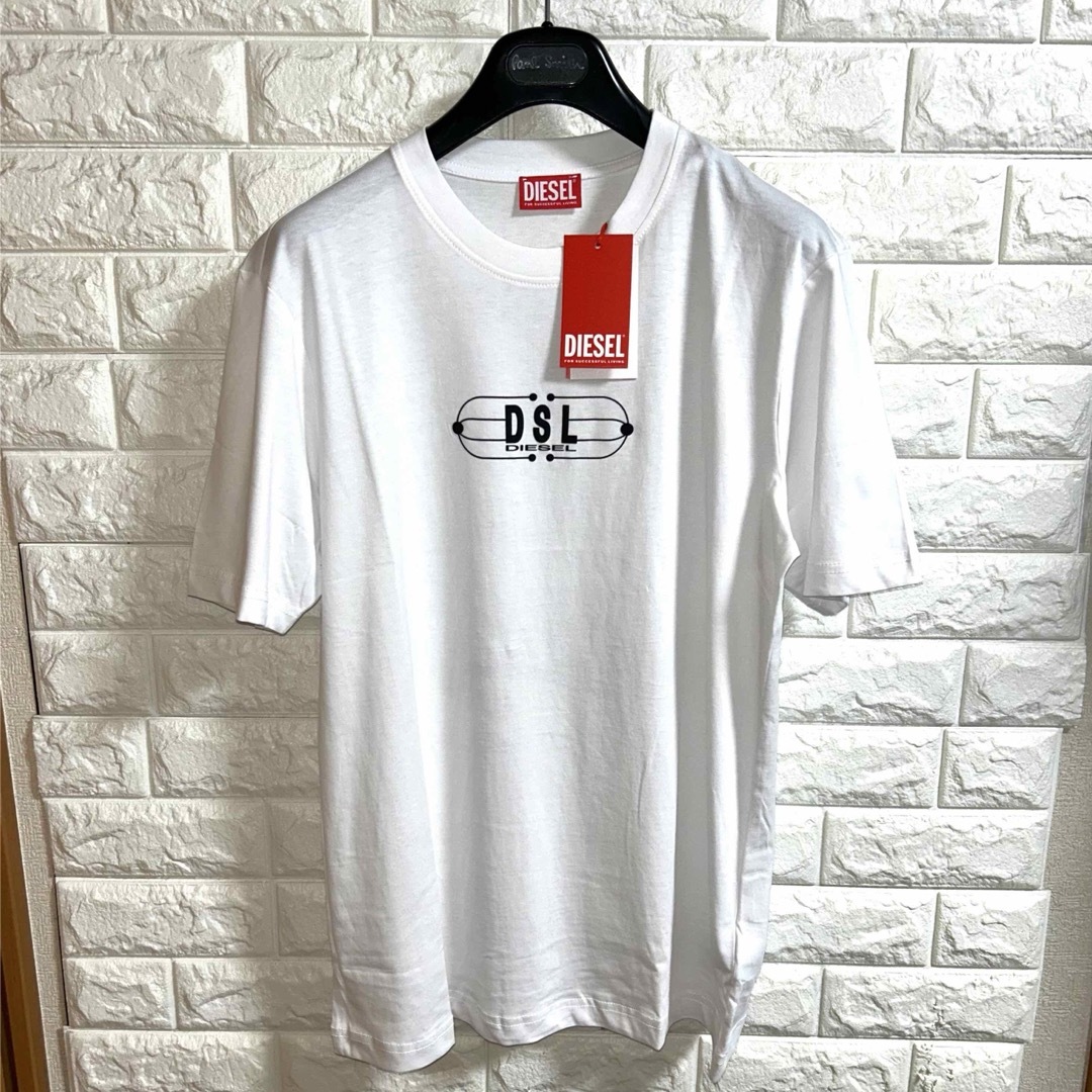 DIESEL(ディーゼル)の【新品】DIESEL ディーゼル／デザイン Tシャツ カットソー L メンズのトップス(Tシャツ/カットソー(半袖/袖なし))の商品写真