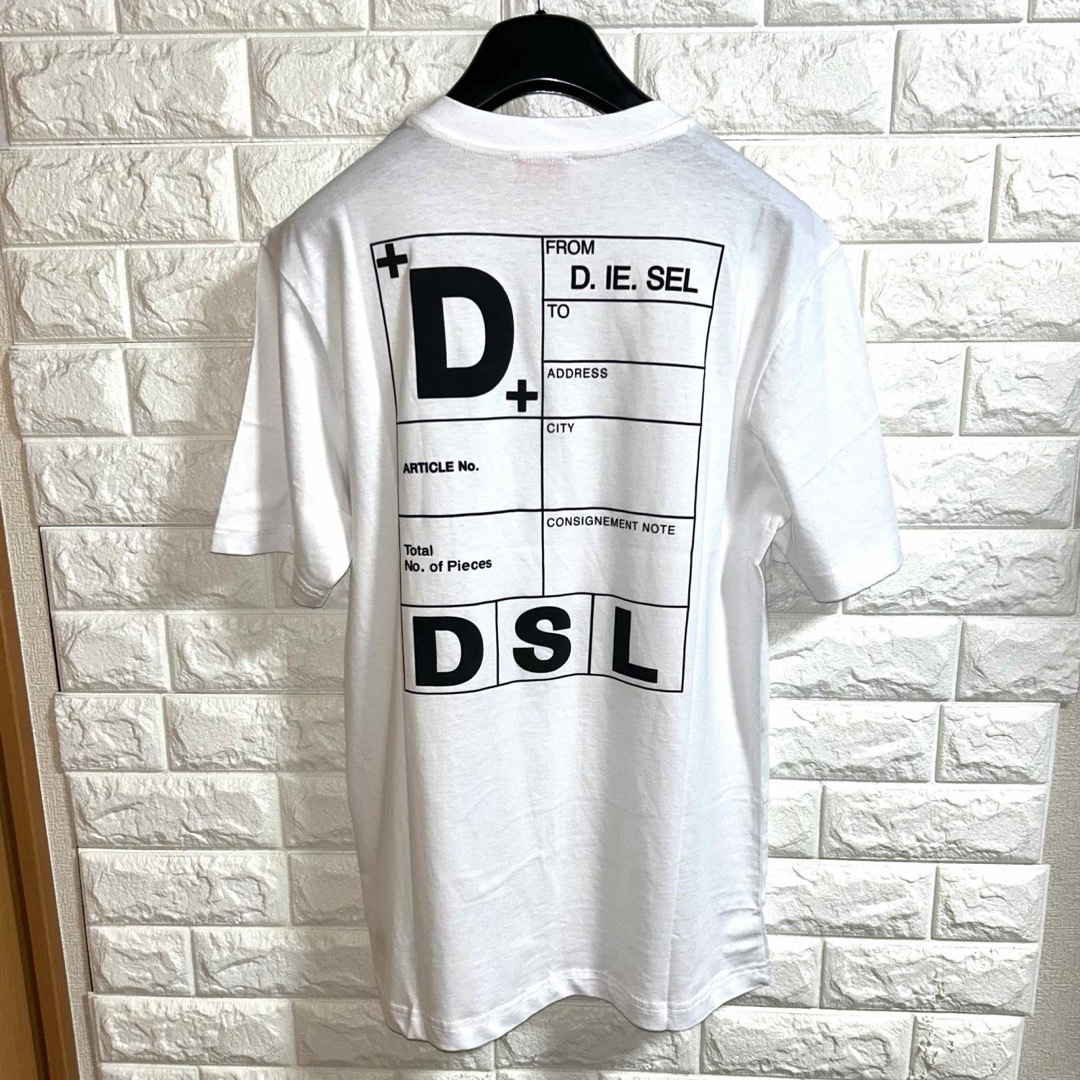 DIESEL(ディーゼル)の【新品】DIESEL ディーゼル／デザイン Tシャツ カットソー L メンズのトップス(Tシャツ/カットソー(半袖/袖なし))の商品写真
