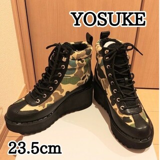 YOSUKE - ヨースケ スニーカー 23.5cm カモフラージュ 迷彩柄