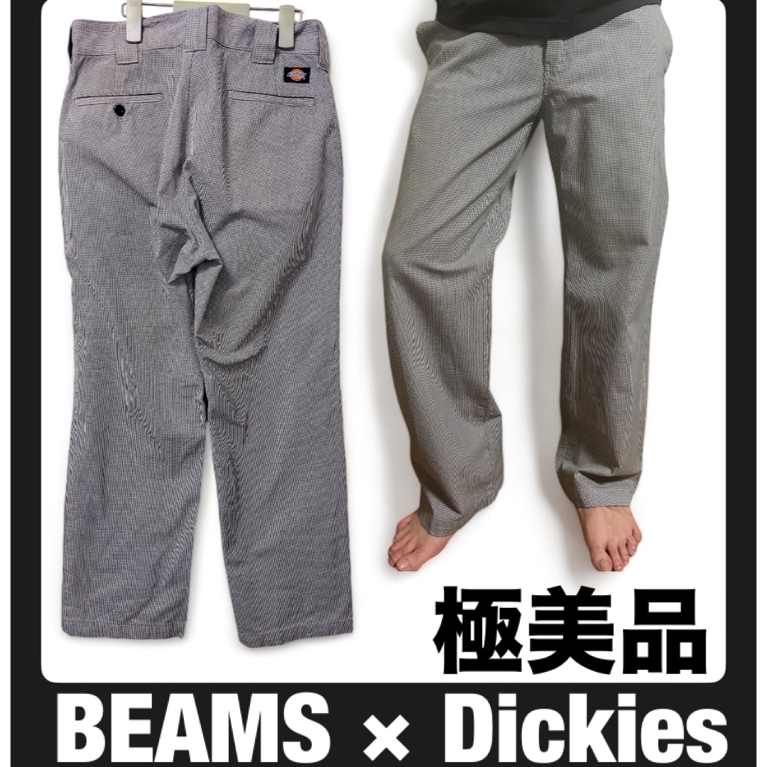 BEAMS(ビームス)の美品　ビームス×ディッキーズ　コラボ　千鳥格子　サイズM メンズのパンツ(ワークパンツ/カーゴパンツ)の商品写真