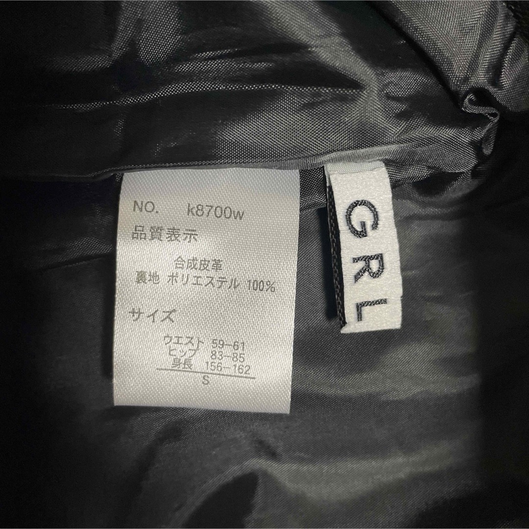 GRL(グレイル)のショートパンツS GRL レザー　グレイル　ブラック　黒 レディースのパンツ(ショートパンツ)の商品写真
