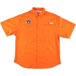 コロンビア(Columbia)の古着 コロンビア Columbia PFG ボタンダウン 半袖 フィッシングシャツ メンズL /eaa441657(シャツ)