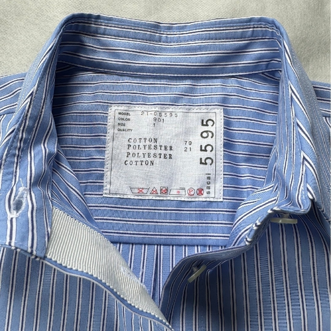 sacai(サカイ)の新品、未使用、SACAI レース ドッキング シャツ レディースのトップス(シャツ/ブラウス(半袖/袖なし))の商品写真