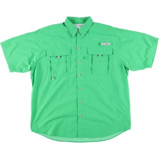 コロンビア(Columbia)の古着 コロンビア Columbia PFG ボタンダウン 半袖 フィッシングシャツ メンズM /eaa441658(シャツ)