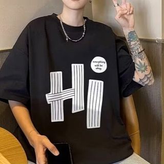 【期間限定価格‼】　ストリート　オーバーサイズ　メンズ　Ｔシャツ　半袖　３ＸＬ(Tシャツ/カットソー(半袖/袖なし))