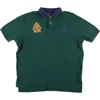 ラルフローレン(Ralph Lauren)の古着 ラルフローレン Ralph Lauren POLO by Ralph Lauren ビッグポニー 半袖 ラガーシャツ メンズXL /eaa444396(シャツ)