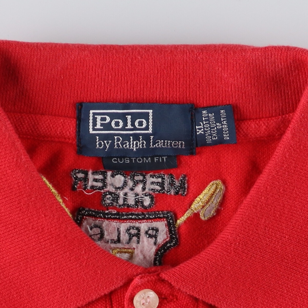 Ralph Lauren(ラルフローレン)の古着 ラルフローレン Ralph Lauren POLO by Ralph Lauren CUSTOM FIT ダブルポニー 半袖 ラガーシャツ メンズL /eaa444823 メンズのトップス(シャツ)の商品写真