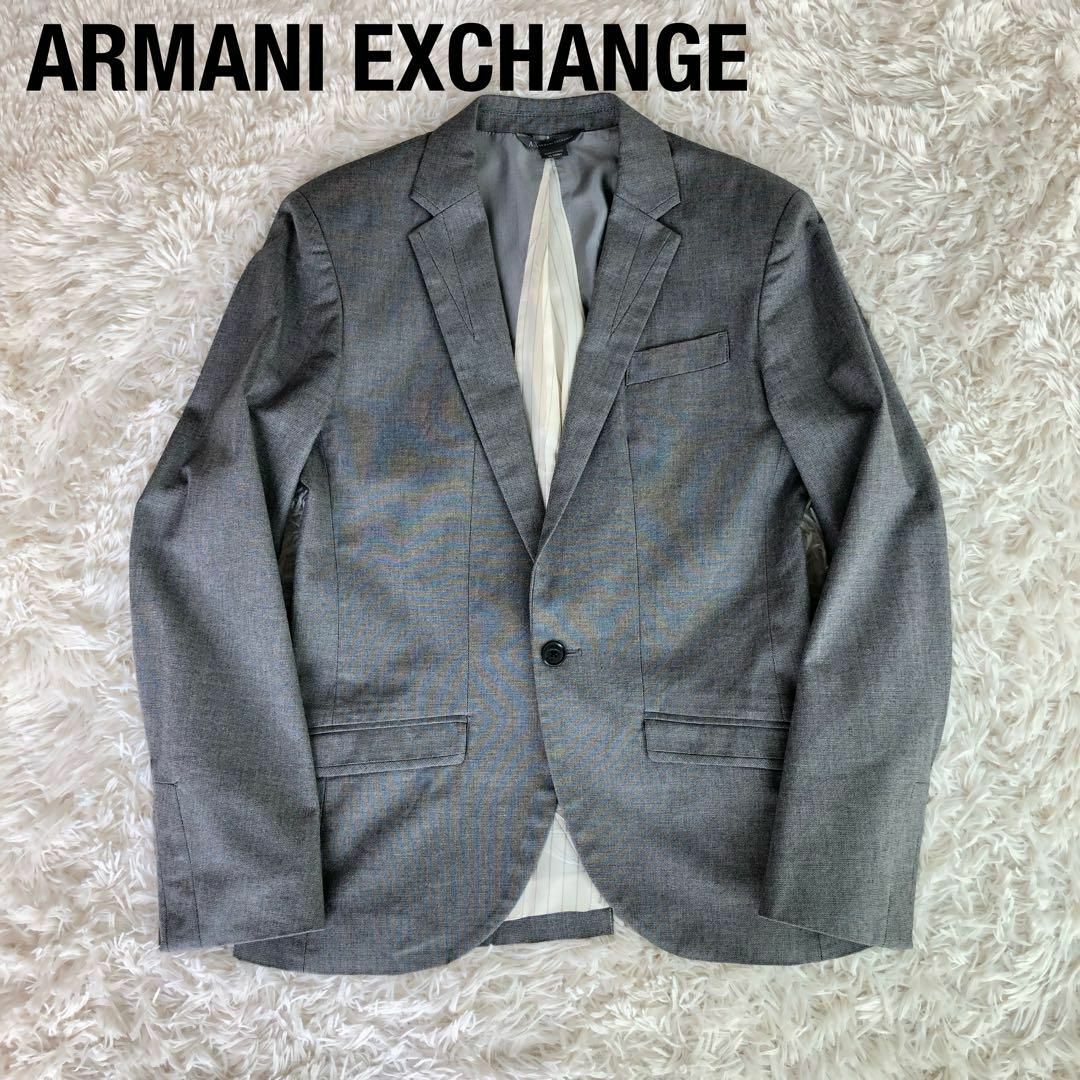 ARMANI EXCHANGE(アルマーニエクスチェンジ)のARMANI EXCHANGEアルマーニエクスチェンジテーラードジャケットグレー メンズのジャケット/アウター(テーラードジャケット)の商品写真