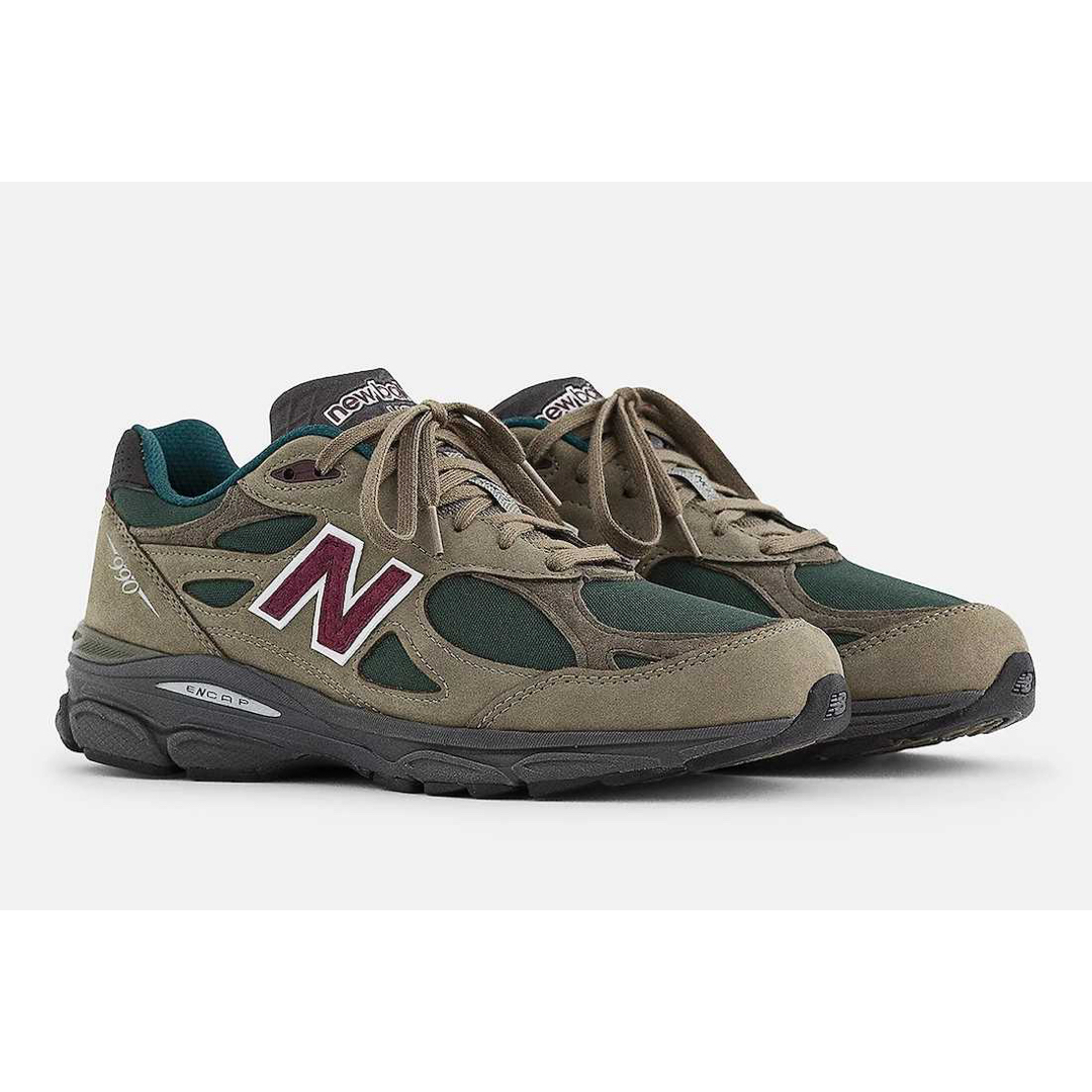 New Balance(ニューバランス)のNew Balance 990V3 Olive/Green 29.0 メンズの靴/シューズ(スニーカー)の商品写真