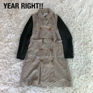 イェーライト(YEAH RIGHT!)のYEAR RIGHT!!　イェーライト　再構築トレンチコート袖レザーベルト付き(トレンチコート)