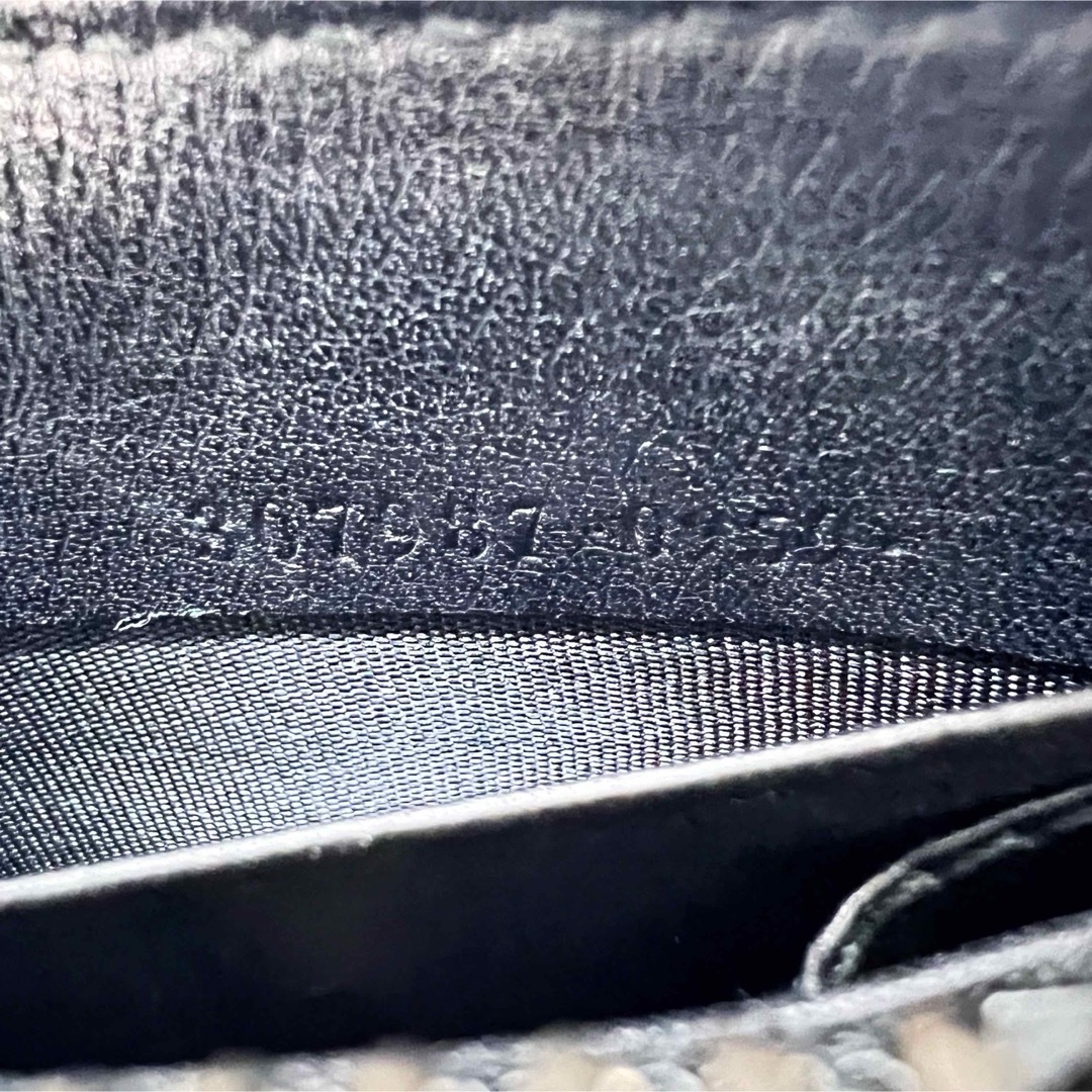 Gucci(グッチ)の極美品 完備品 GUCCI 長財布 GGシマ 307987 ラウンド ブラック メンズのファッション小物(長財布)の商品写真