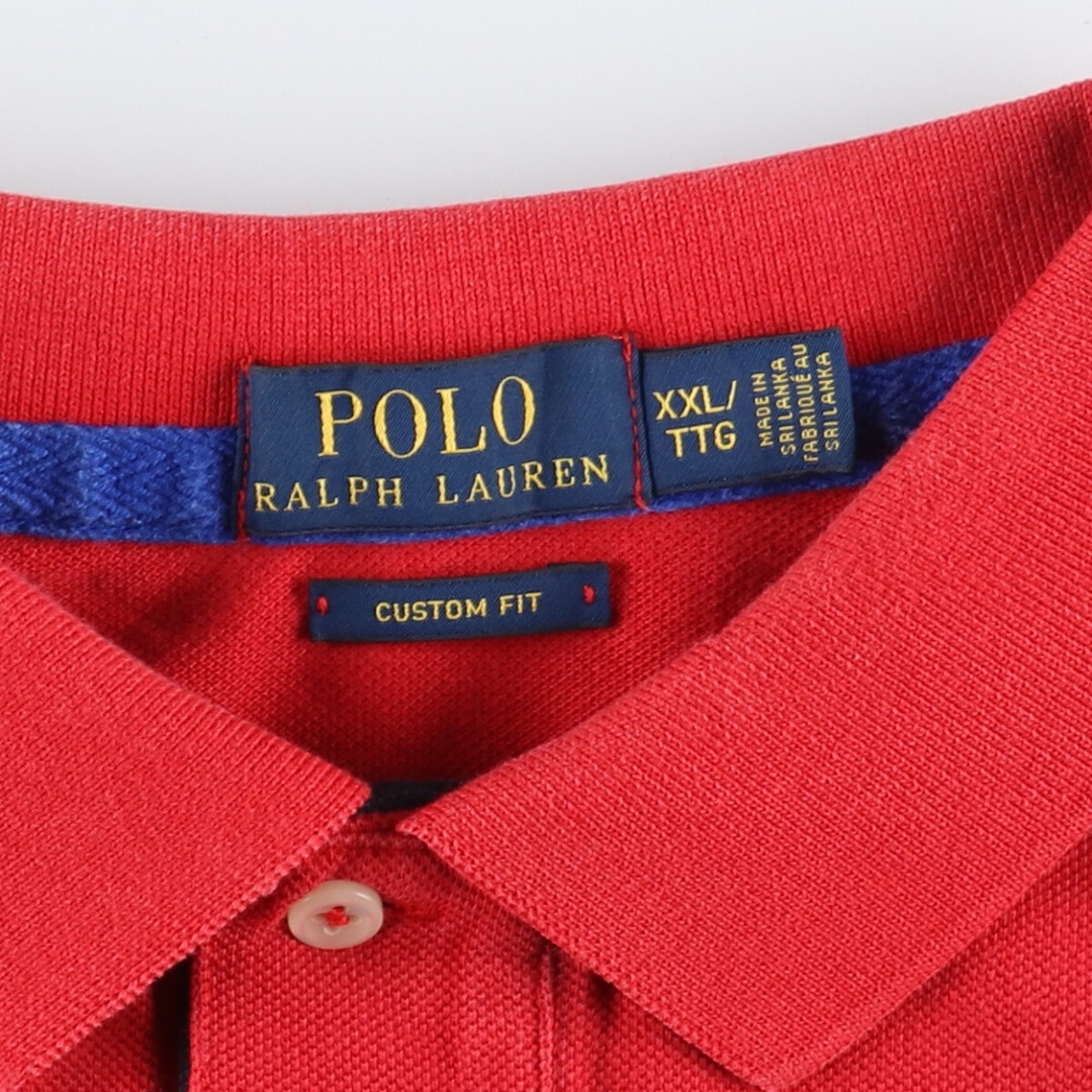 Ralph Lauren(ラルフローレン)の古着 ラルフローレン Ralph Lauren POLO RALPH LAUREN CUSTOM FIT ビッグポニー 半袖 ポロシャツ メンズXL /eaa444827 メンズのトップス(ポロシャツ)の商品写真