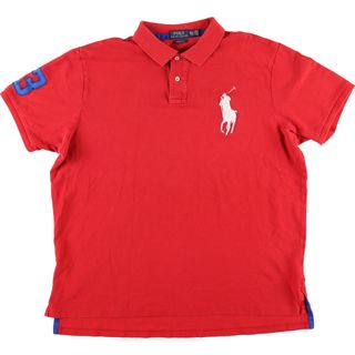 ラルフローレン(Ralph Lauren)の古着 ラルフローレン Ralph Lauren POLO RALPH LAUREN CUSTOM FIT ビッグポニー 半袖 ポロシャツ メンズXL /eaa444827(ポロシャツ)