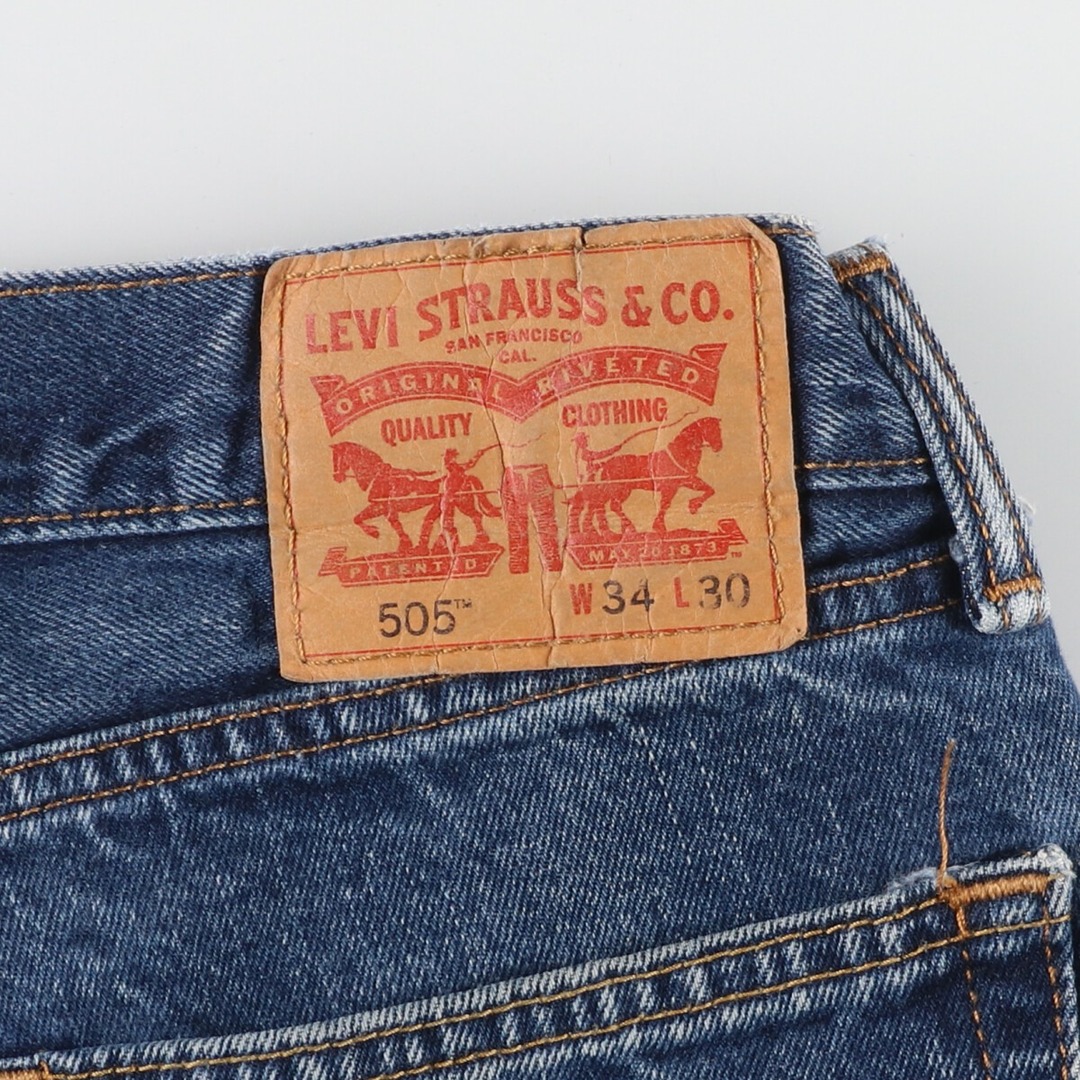 Levi's(リーバイス)の古着 リーバイス Levi's 505 テーパードデニムパンツ メンズw35 /eaa446122 メンズのパンツ(デニム/ジーンズ)の商品写真