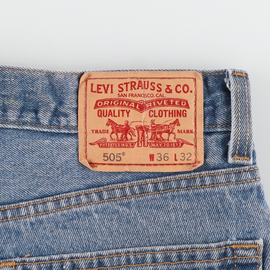 Levi's(リーバイス)の古着 リーバイス Levi's 505 REGULAR FIT テーパードデニムパンツ メンズw37 /eaa446123 メンズのパンツ(デニム/ジーンズ)の商品写真
