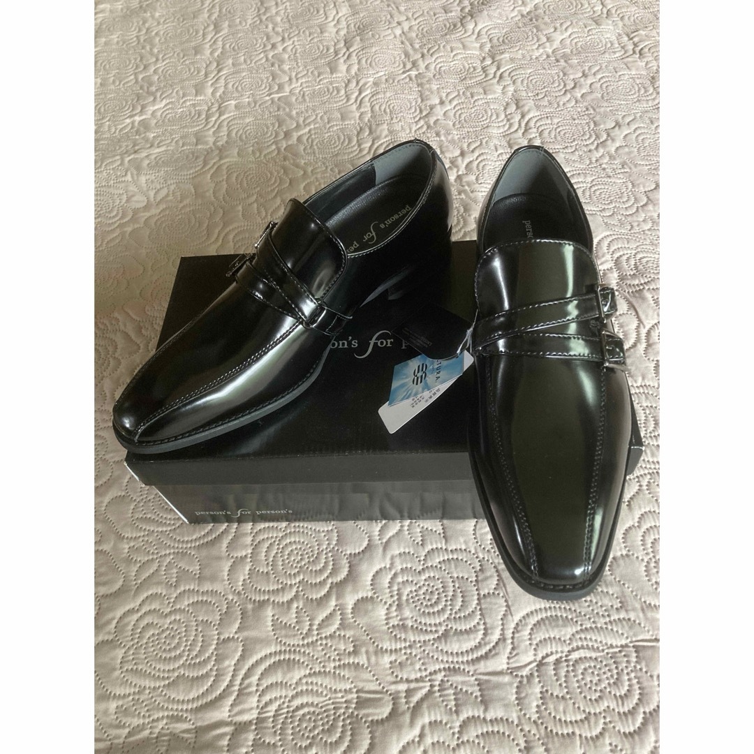 【新品・未使用】ビジネスシューズ 革靴 26cm 黒 メンズの靴/シューズ(ドレス/ビジネス)の商品写真