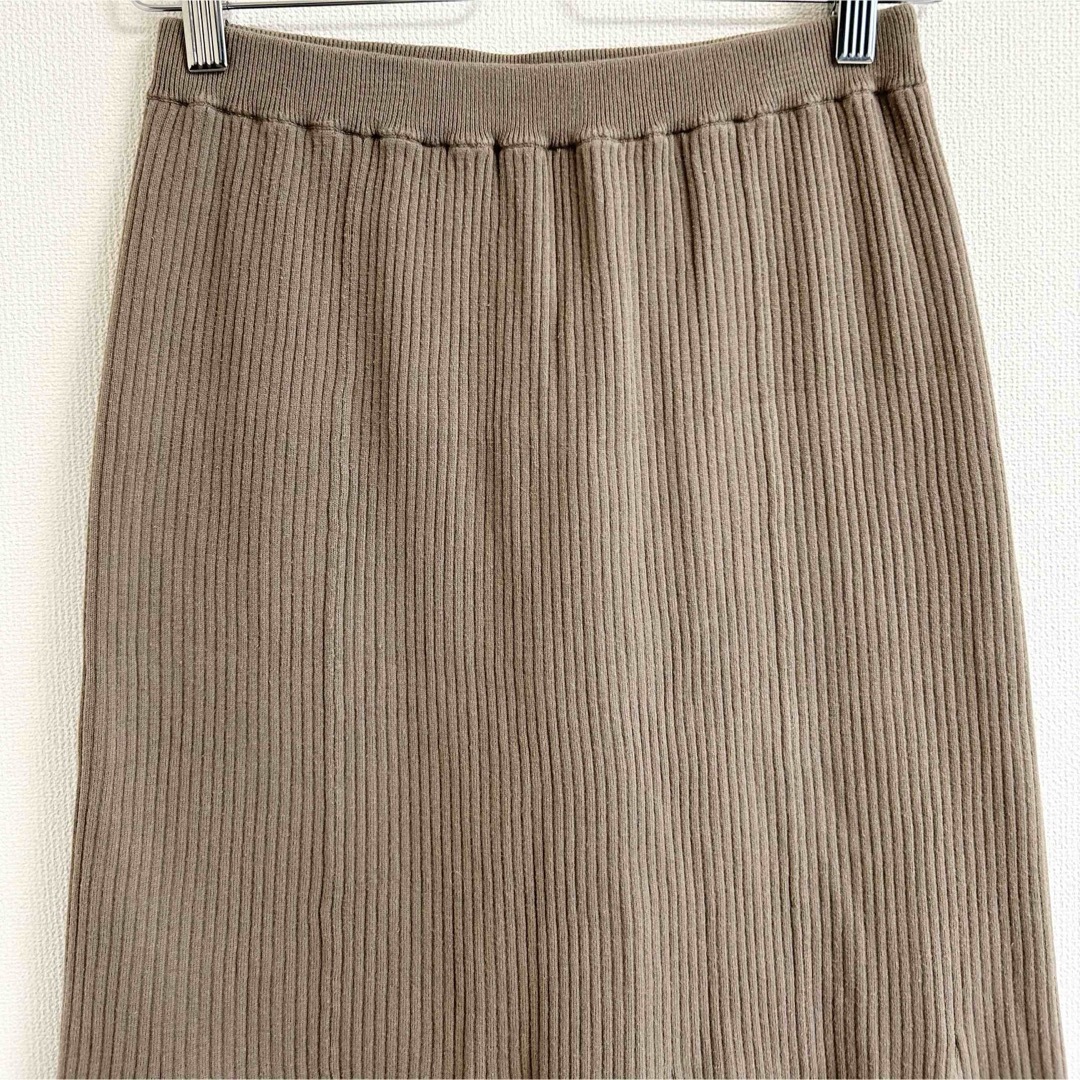 Noble(ノーブル)のh425_NOBLE MINAニットマーメイドスカート 38 ブラウン ノーブル レディースのスカート(ロングスカート)の商品写真
