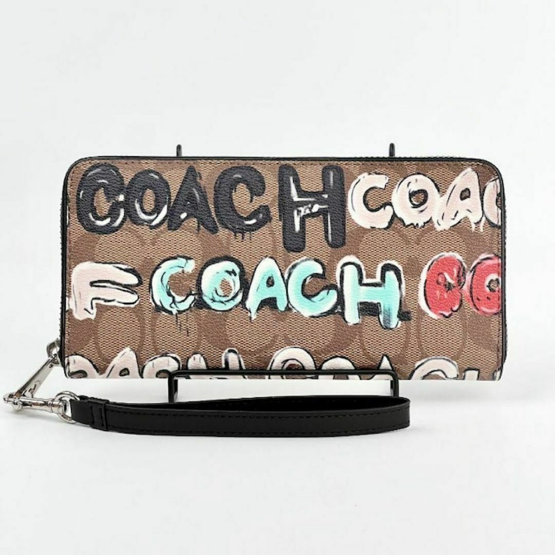 COACH(コーチ)のCOACH×MINT & SERF コラボ 長財布 シグネチャー グラフィティ レディースのファッション小物(財布)の商品写真