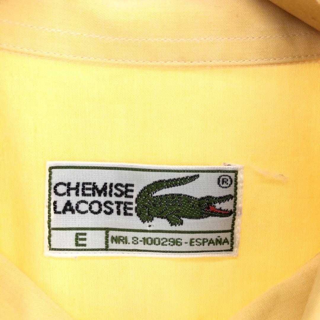 LACOSTE(ラコステ)の古着 ラコステ LACOSTE CHEMISE フレンチラコステ 半袖 ボタンダウンシャツ メンズXL /eaa441898 メンズのトップス(シャツ)の商品写真