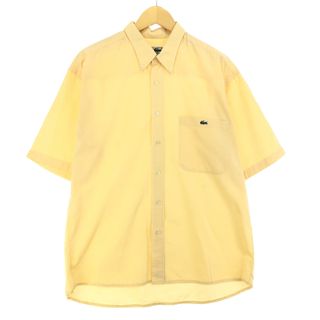 ラコステ(LACOSTE)の古着 ラコステ LACOSTE CHEMISE フレンチラコステ 半袖 ボタンダウンシャツ メンズXL /eaa441898(シャツ)