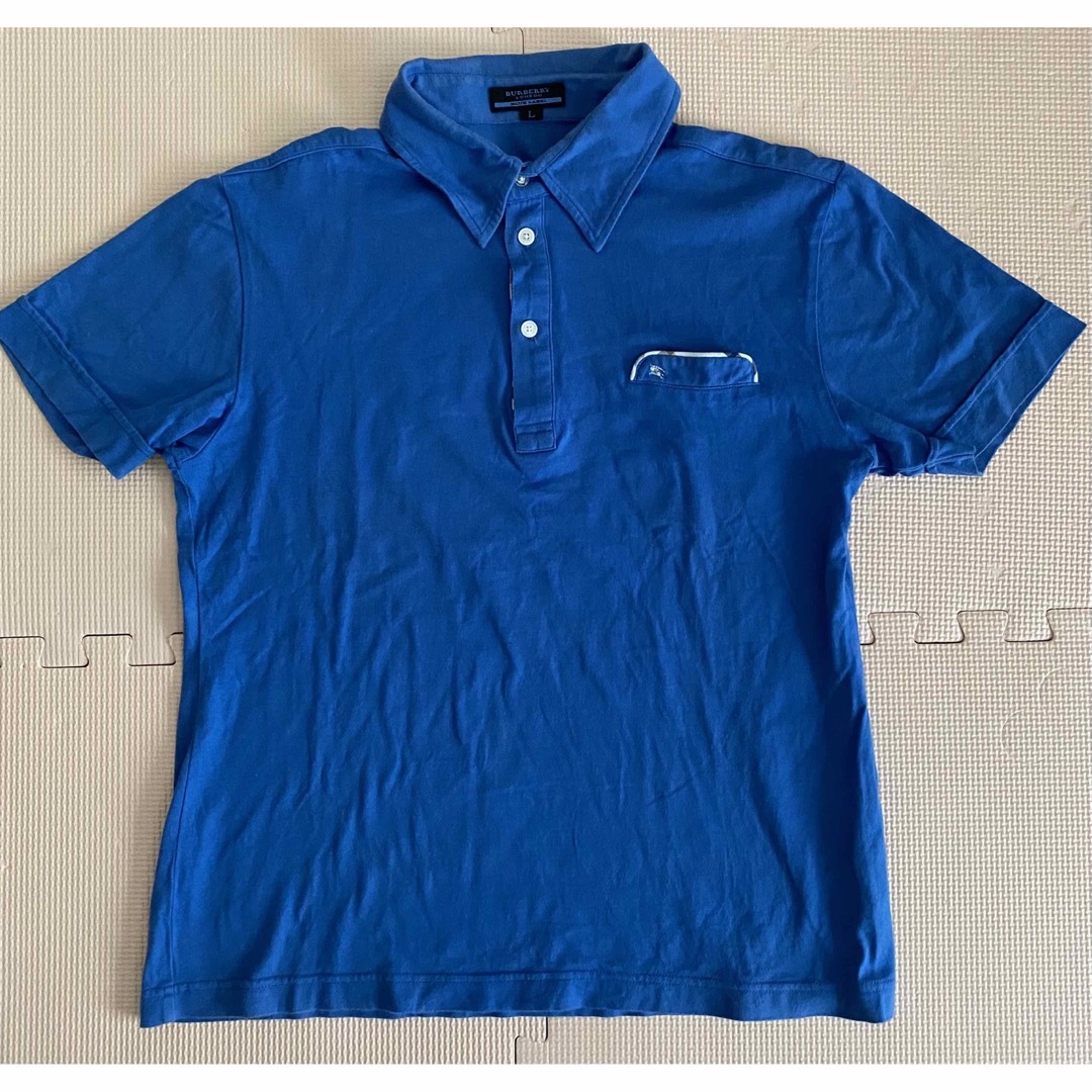 BURBERRY BLUE LABEL(バーバリーブルーレーベル)のバーバリー　ブルーレーベル　ポロシャツ　美品 メンズのトップス(ポロシャツ)の商品写真