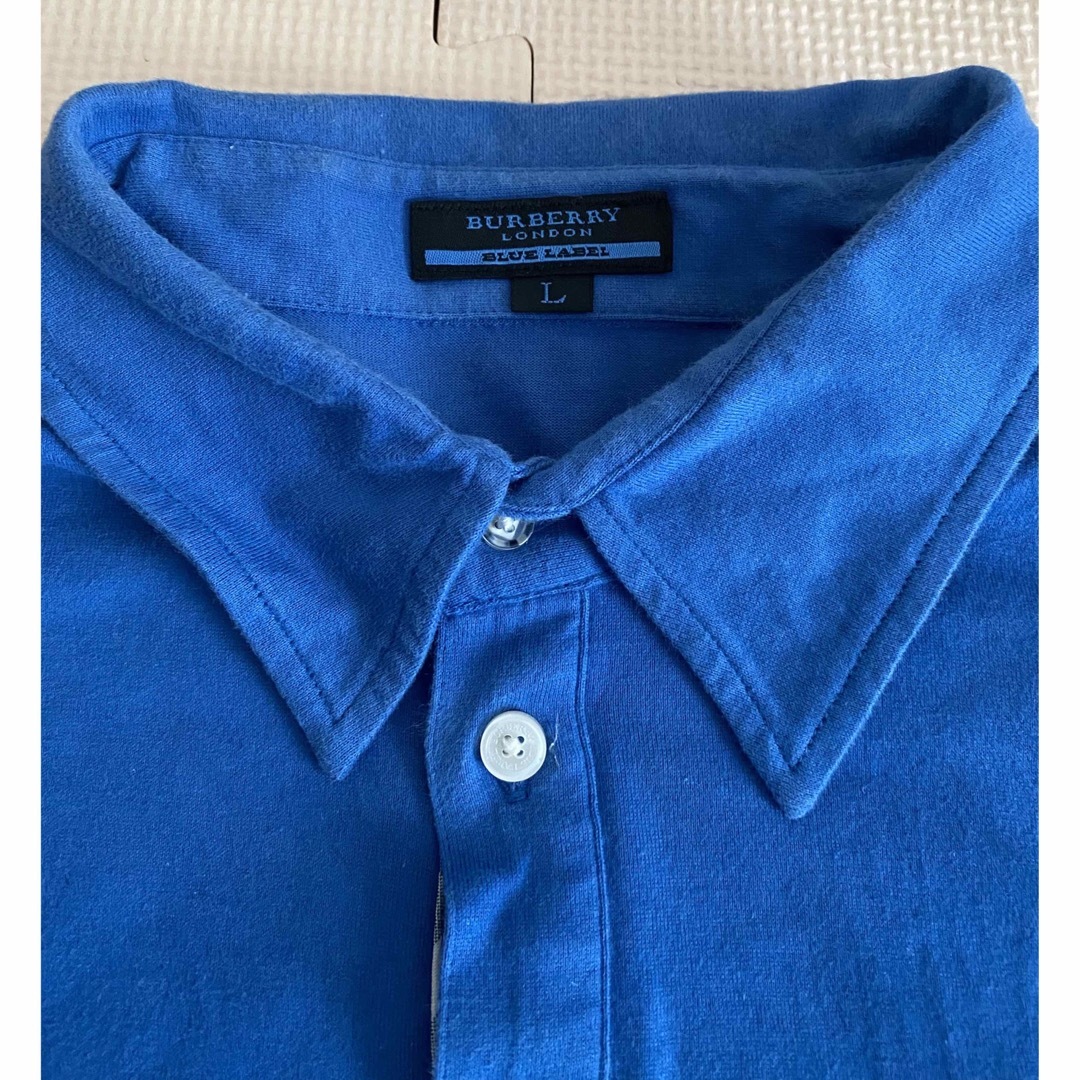 BURBERRY BLUE LABEL(バーバリーブルーレーベル)のバーバリー　ブルーレーベル　ポロシャツ　美品 メンズのトップス(ポロシャツ)の商品写真
