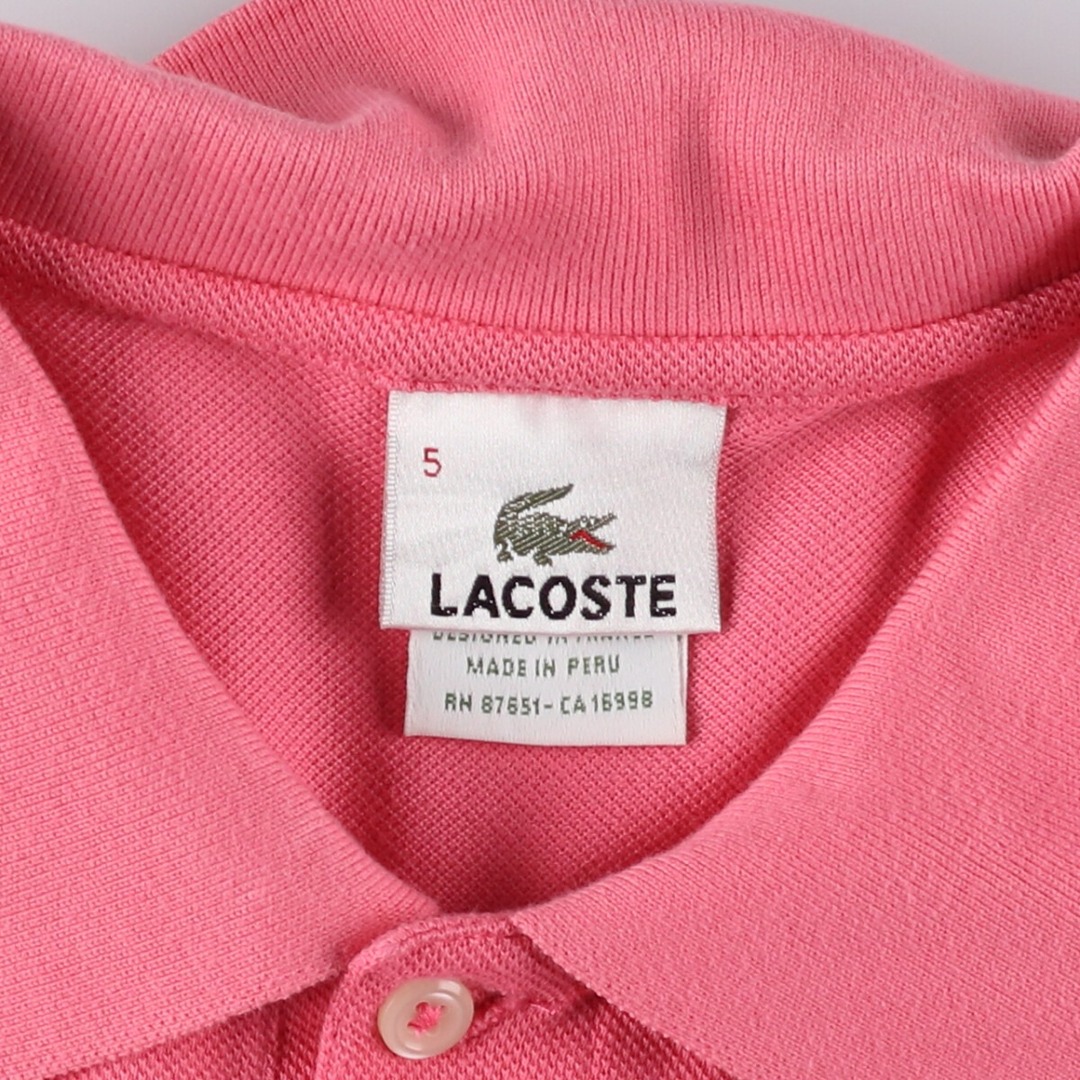 LACOSTE(ラコステ)の古着 ラコステ LACOSTE フランス企画 半袖 ポロシャツ 5 メンズM /eaa444830 メンズのトップス(ポロシャツ)の商品写真