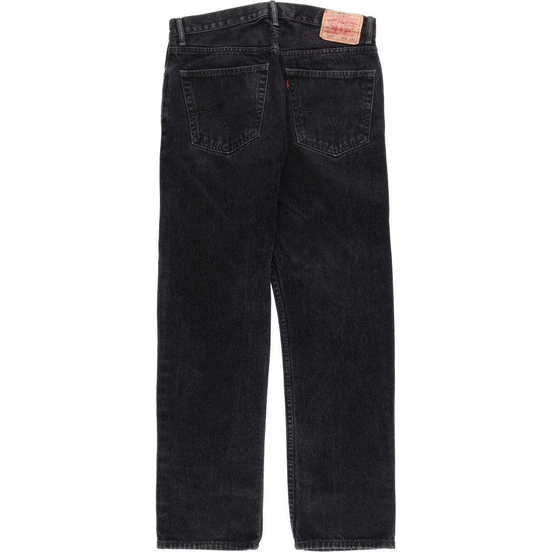 Levi's(リーバイス)の古着 リーバイス Levi's 505 REGULAR FIT ブラックデニム テーパードデニムパンツ メンズw34 /eaa446120 メンズのパンツ(デニム/ジーンズ)の商品写真