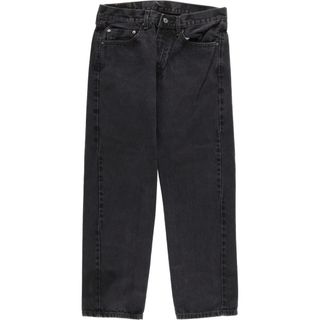 リーバイス(Levi's)の古着 リーバイス Levi's 505 ブラックデニム テーパードデニムパンツ メンズw33 /eaa446121(デニム/ジーンズ)