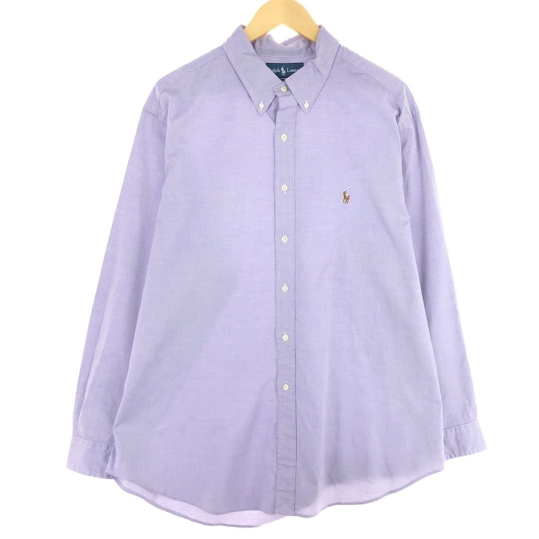 Ralph Lauren(ラルフローレン)の古着 ラルフローレン Ralph Lauren CLASSIC FIT 長袖 ボタンダウンシャツ メンズXL /eaa446710 メンズのトップス(シャツ)の商品写真