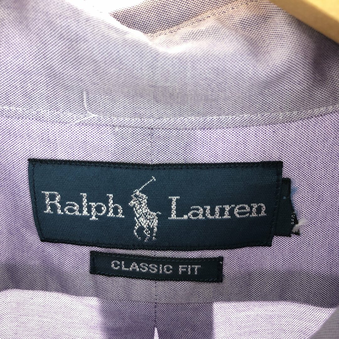 Ralph Lauren(ラルフローレン)の古着 ラルフローレン Ralph Lauren CLASSIC FIT 長袖 ボタンダウンシャツ メンズXL /eaa446710 メンズのトップス(シャツ)の商品写真