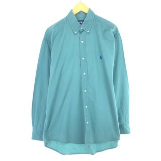 ラルフローレン(Ralph Lauren)の古着 ラルフローレン Ralph Lauren BLAKE 長袖 ボタンダウンシャツ メンズXL /eaa446719(シャツ)