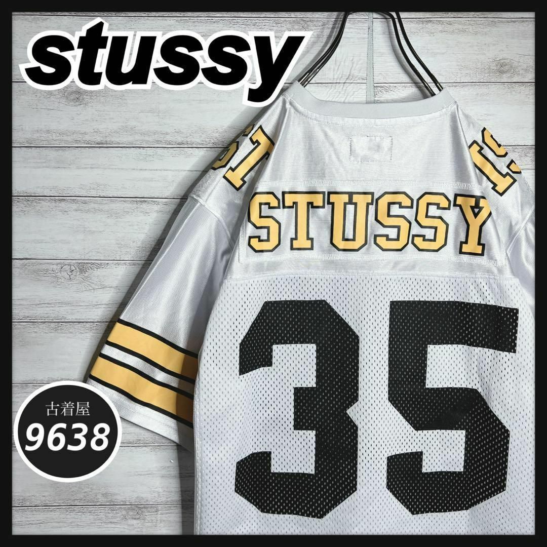 STUSSY(ステューシー)の【入手困難!!】ステューシー ✈︎ゲームシャツ メッシュ バックプリント ゆるだ メンズのトップス(Tシャツ/カットソー(半袖/袖なし))の商品写真