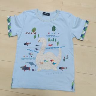 クレードスコープ(kladskap)の良品 クレードスコープ コロボックル コラボ 恐竜  みずうみ Ｔシャツ 120(Tシャツ/カットソー)