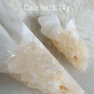 3.74g　ホワイトカルサイト　方解石　鉱物標本(その他)