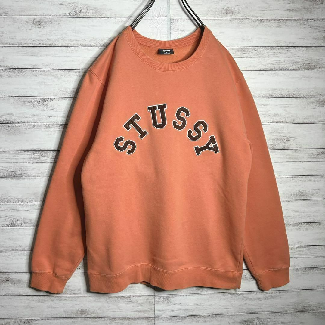 STUSSY(ステューシー)の【入手困難!!】ステューシー ✈︎刺繍 アーチロゴ ゆるだぼ トレーナー メンズのトップス(スウェット)の商品写真