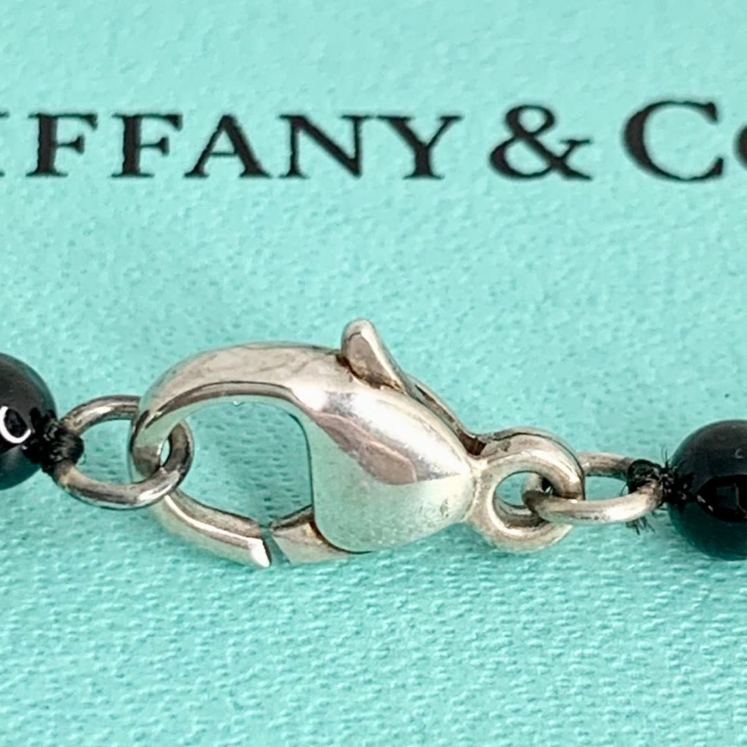 Tiffany & Co.(ティファニー)のティファニー 希少 オニキス ハートノック ネックレス ヴィンテージ di2 レディースのアクセサリー(ネックレス)の商品写真