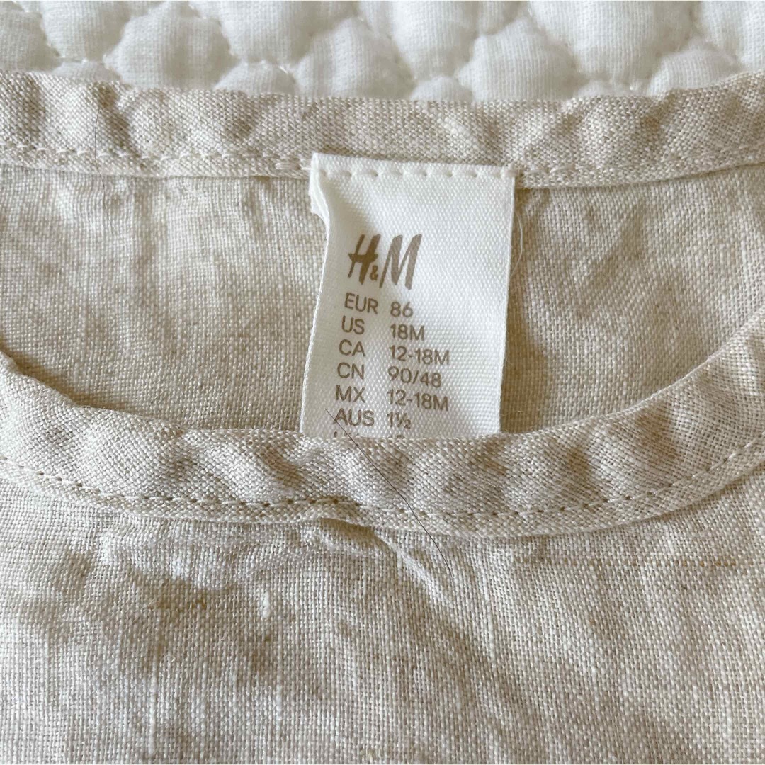 H&M(エイチアンドエム)のH&M ダブルウィーブシャツ 半袖 Tシャツ キッズ/ベビー/マタニティのキッズ服男の子用(90cm~)(Tシャツ/カットソー)の商品写真