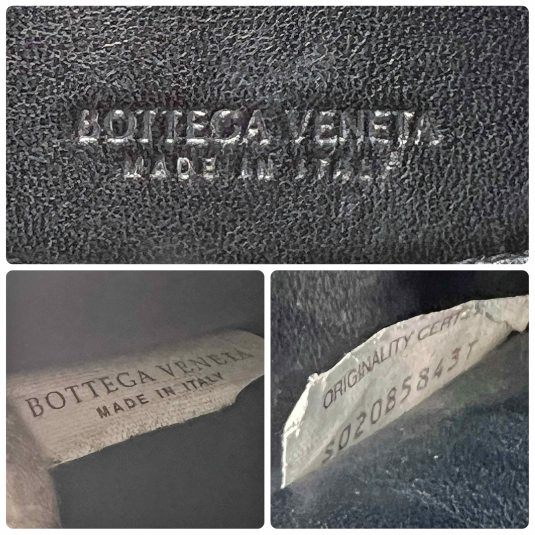 Bottega Veneta(ボッテガヴェネタ)の日本未発売 極美品 完備品 ボッテガ 折り財布 バイカラー ブラック レザー レディースのファッション小物(財布)の商品写真